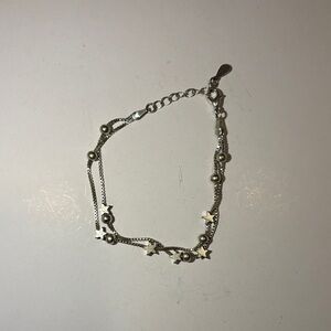 Silver Star Charm Bracelet